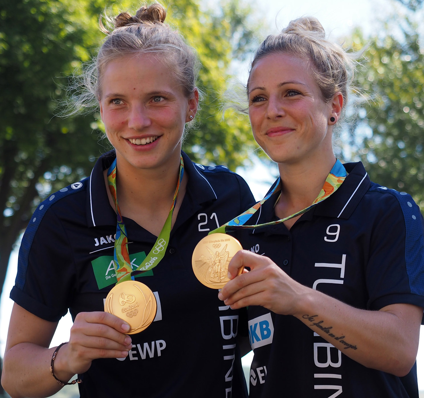 Potsdams Olympiasiegerinnen Tabea Kemme und Svenja Huth - Foto: Uta Zorn